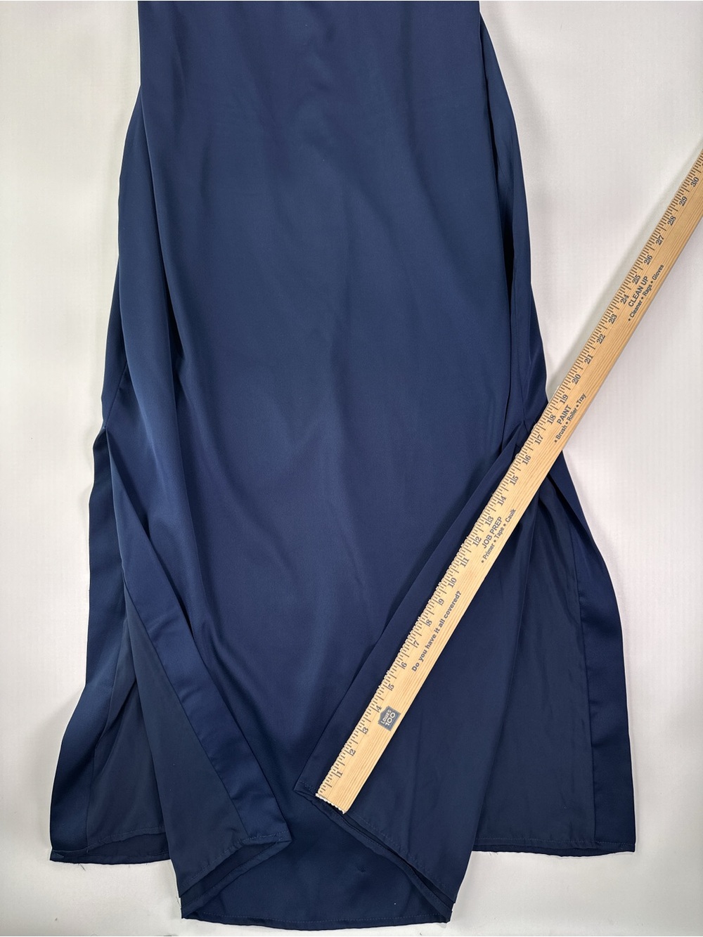 Lilly Pulitzer Carlynn Strapless Bow Side Slit Polyester Maxi Dress Navy Blue 12 - Picture 13 of 15